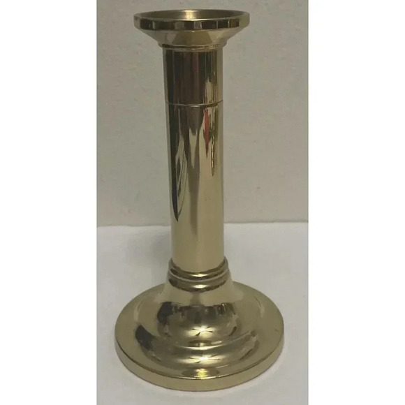 Baldwin Solid‎ Brass Taper Candlestick Holder 6 1/4" - Picture 1 of 4